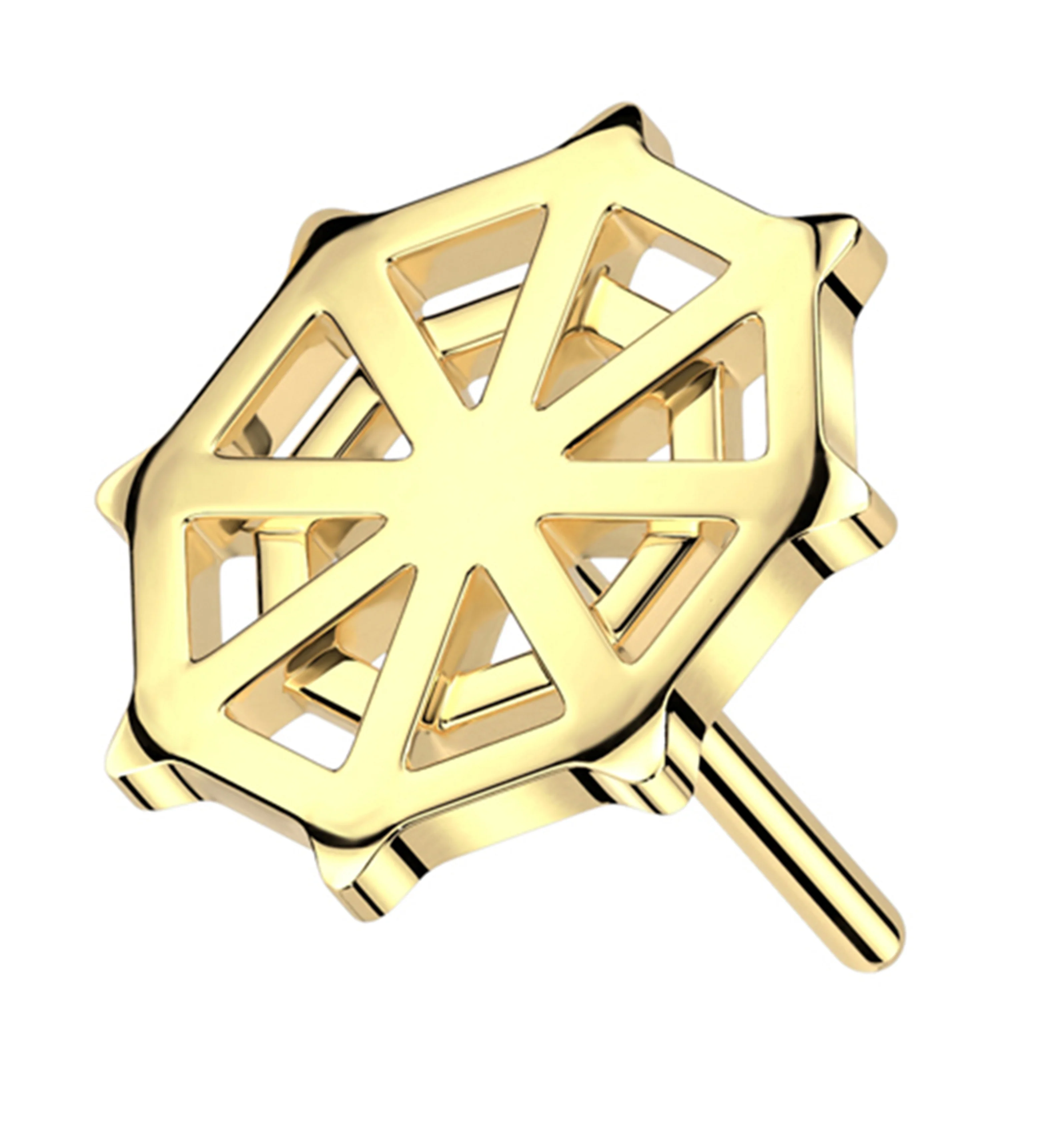 14kt Gold Cobweb Threadless Top