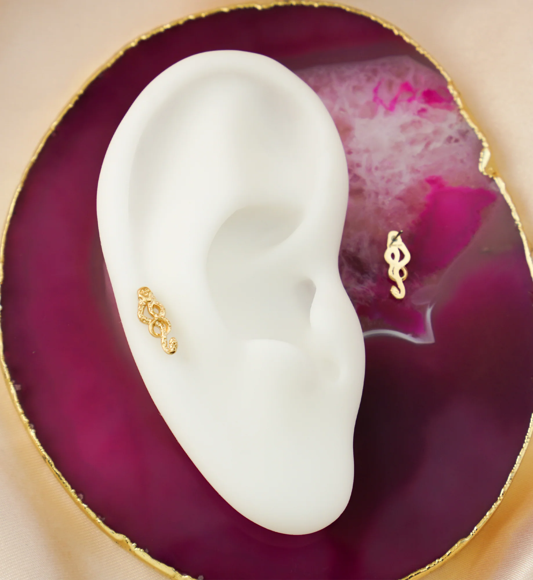 14kt Gold Dark Mark Threadless Top - Image 2