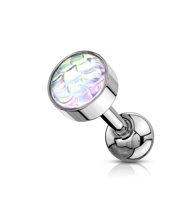 16G Aurora Mermaid Scale Cartilage Barbell