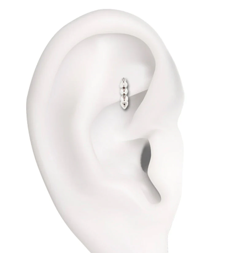 16G Black Opal Flower Rook Clicker - Image 2