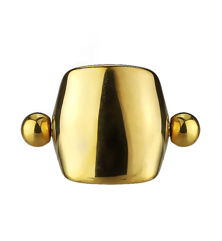 16G Gold PVD Simple Helix - Cartilage Shield Barbell
