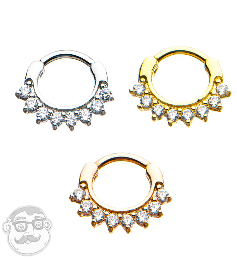 16G Opulent Gold PVD Septum Clicker - Image 2