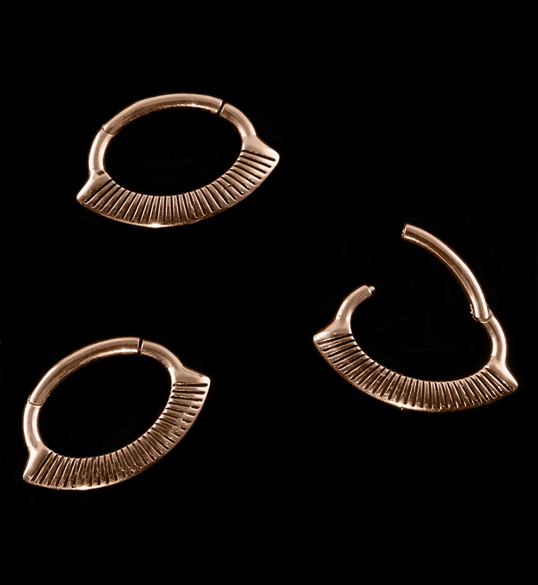 16G Rose Gold PVD Novel Septum Clicker