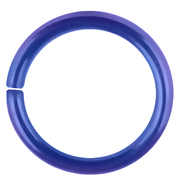 Blurple Niobium Seamless Ring