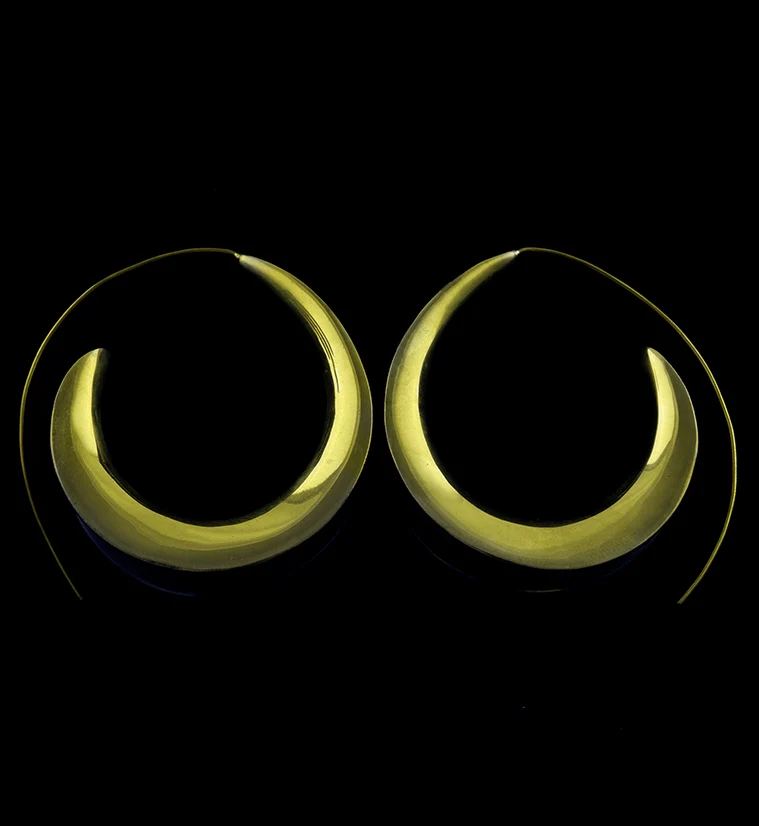 18G Saddle Brass Hoop Hangers