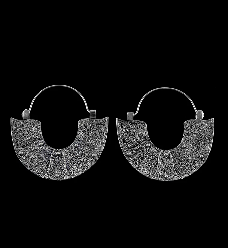18G Silver Sheath Hangers - Earrings