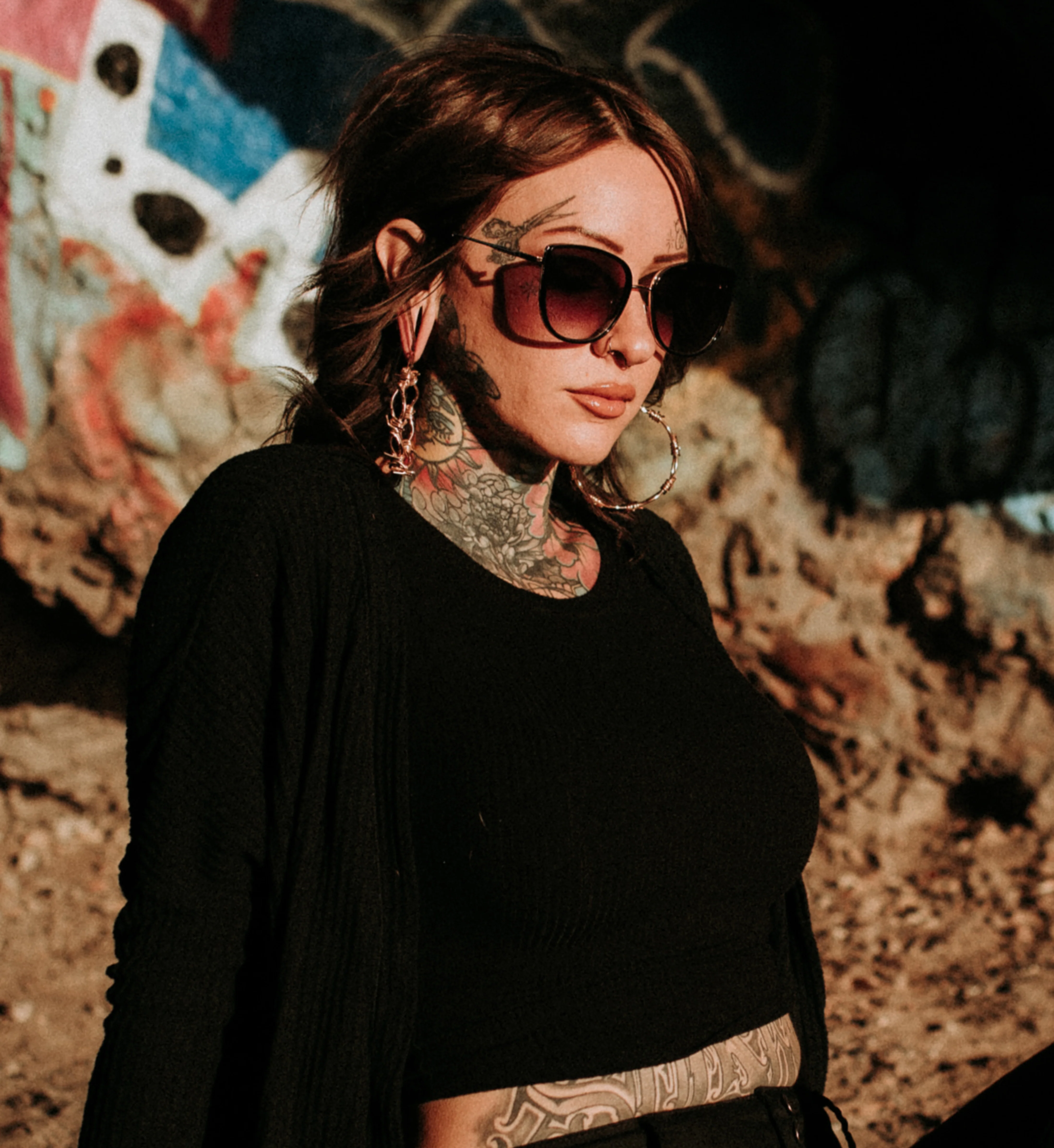 Rose Gold Barbed Wire Brass Ear Weights - Image 4