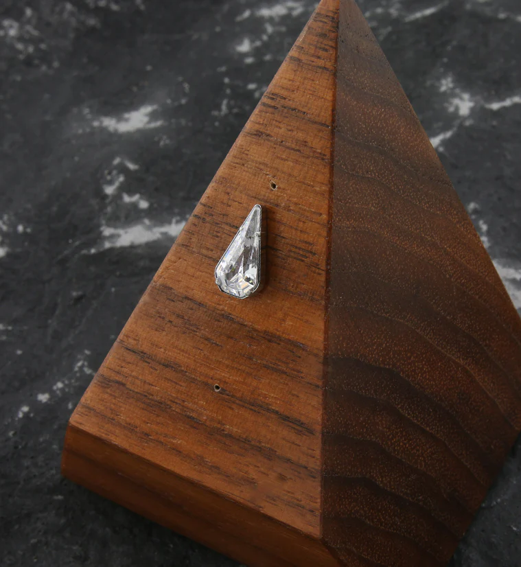 Abyss Clear CZ Titanium Threadless Top - Image 2