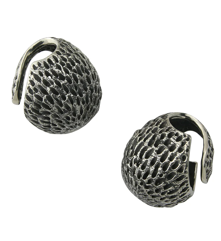 Achene White Brass Ear Weights - Image 4