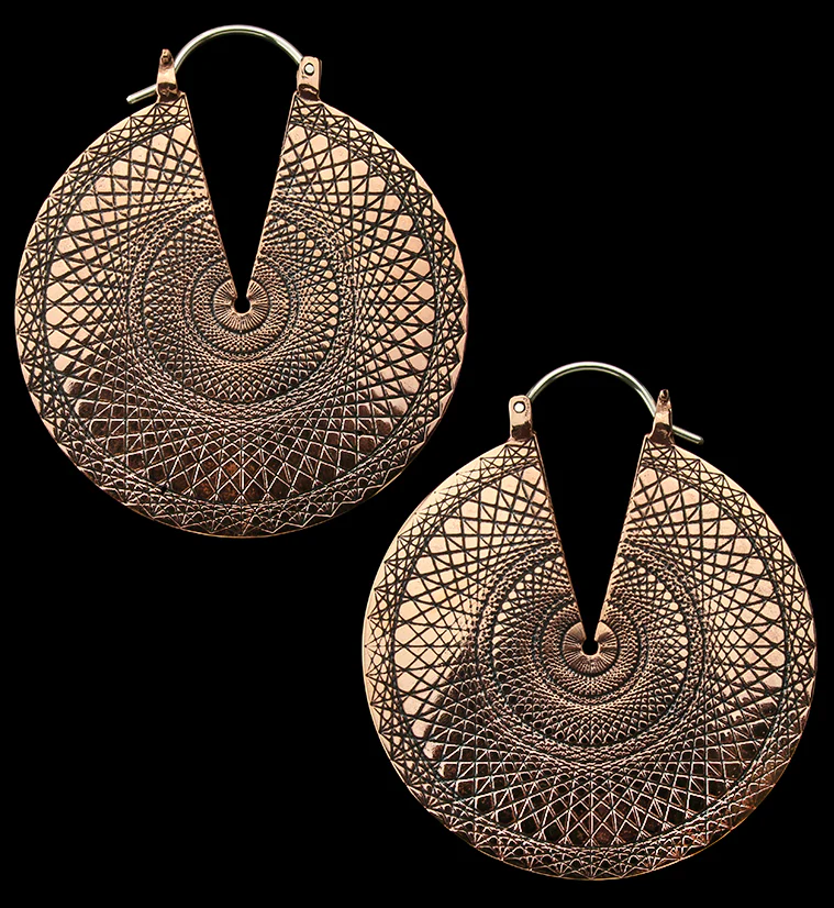 Baroque Copper Ear Weights