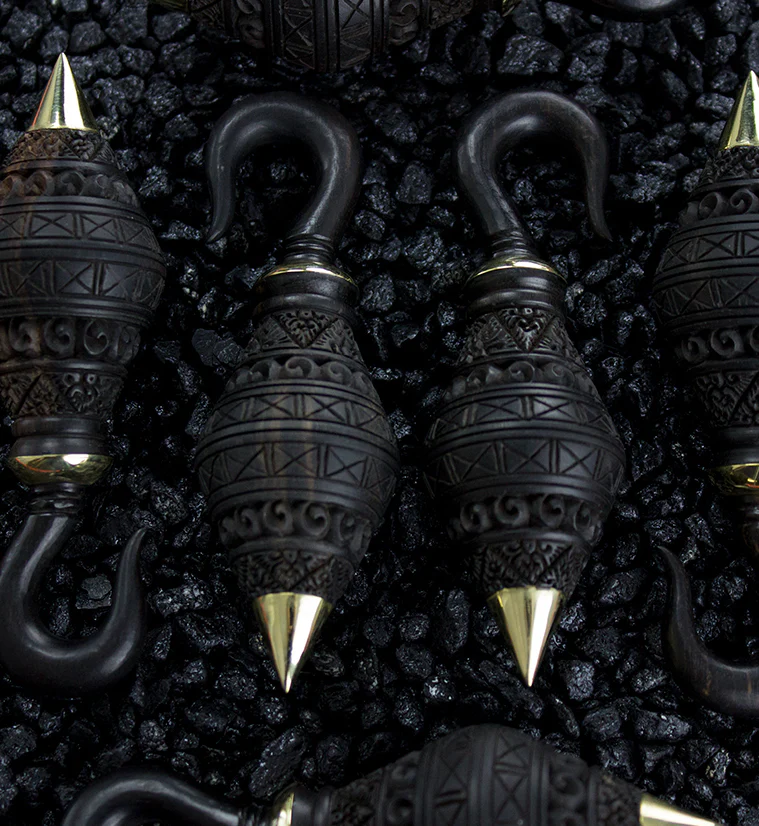 Batari Wooden Ear Weights - Image 3