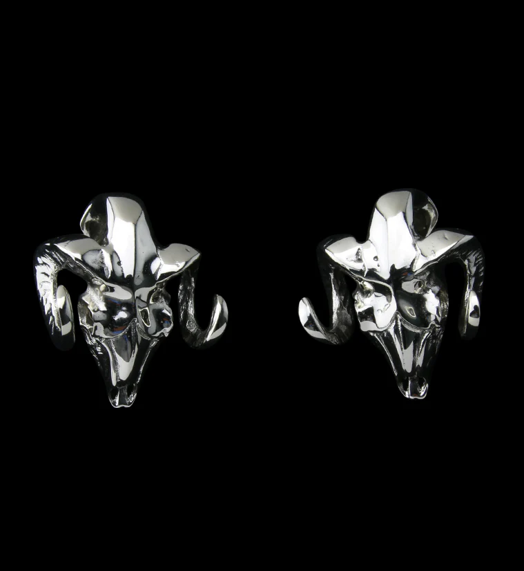 Bighorn White Brass Ear Weights - Image 3