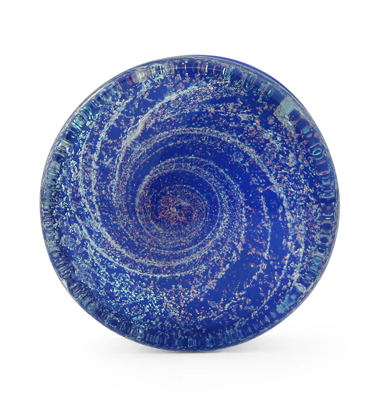 Blue Cosmic Spiral Glass Plugs - Image 4