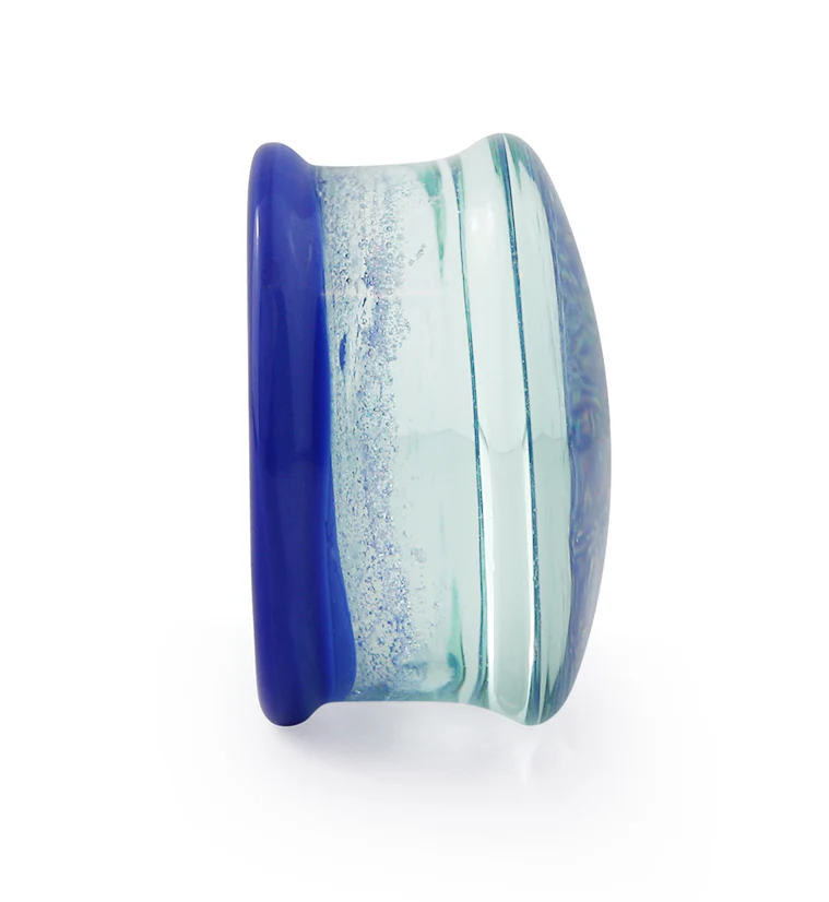 Blue Cosmic Spiral Glass Plugs - Image 5