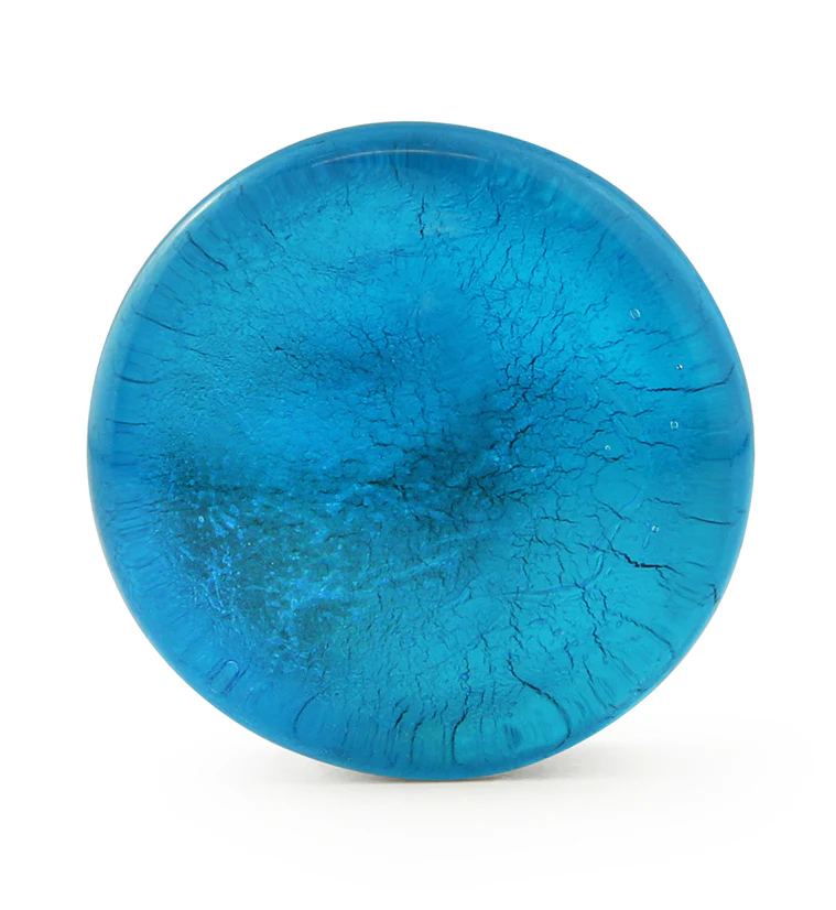 Blue Dichroic Glass Plugs - Image 5