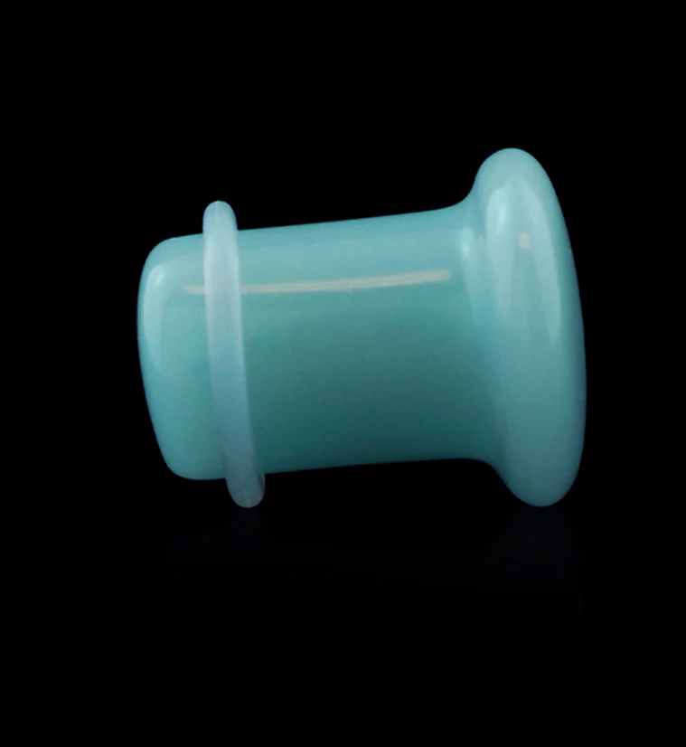 Blue Glow in the Dark Glass Plugs - Single Flare - Image 10