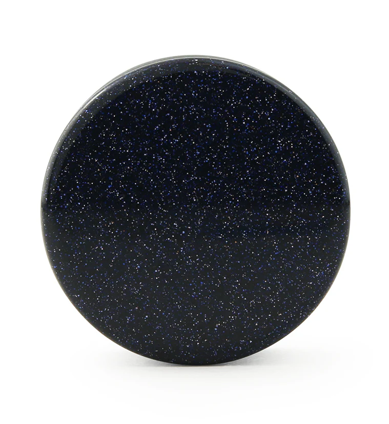 Blue Goldstone Glass Plugs - Image 2
