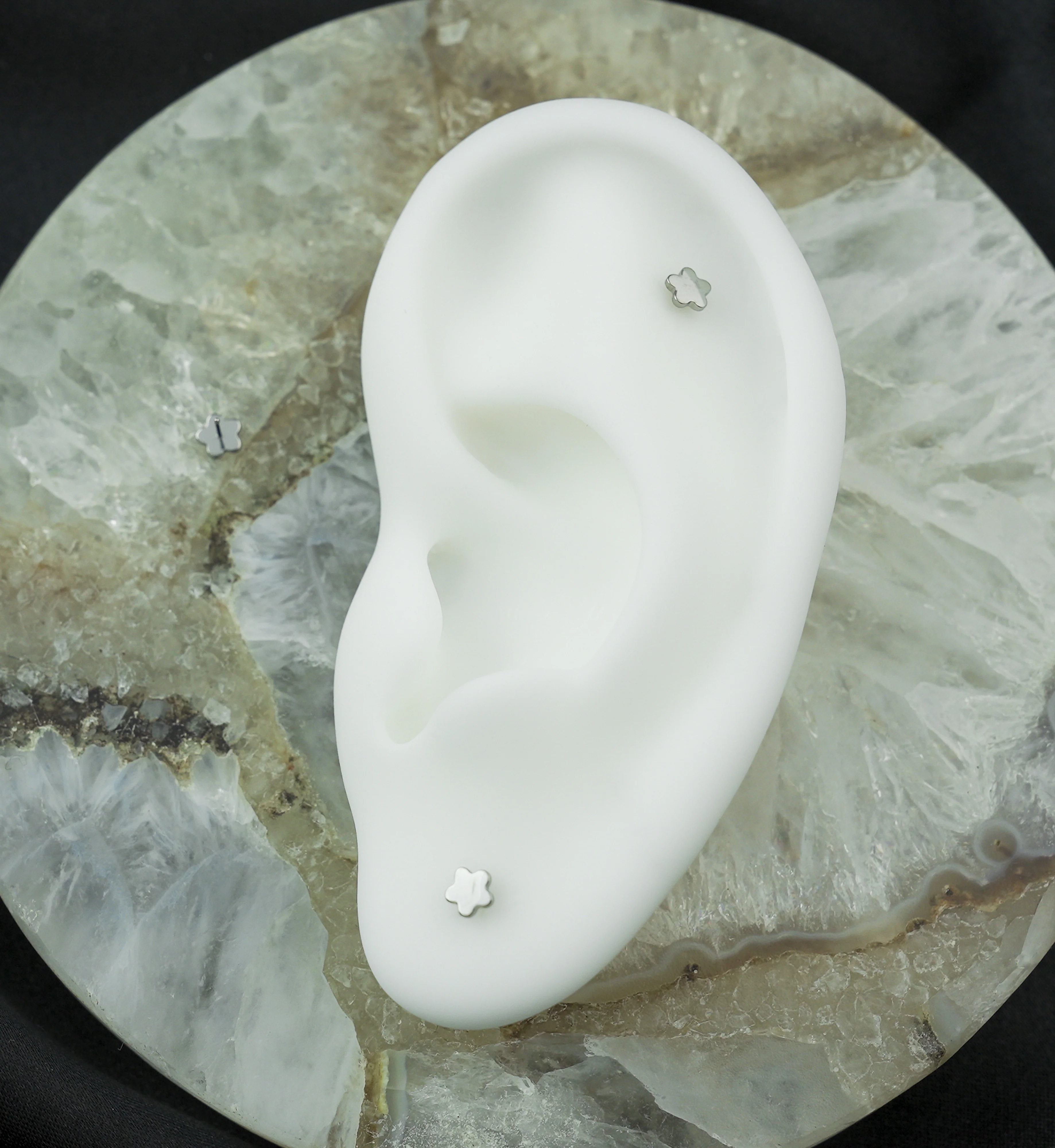 Bubble Flower Titanium Threadless Top - Image 2