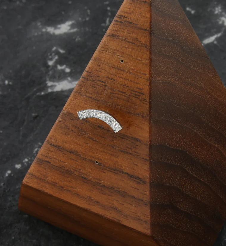 Camber Clear CZ Stainless Steel Threadless Top - Image 2