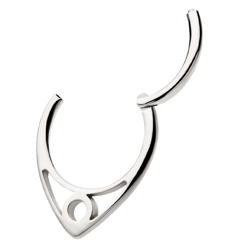 Circle Point Stainless Steel Hinged Segment Ring - Image 3