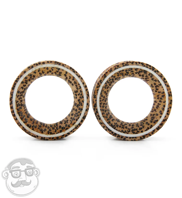 Coconut Wooden Tunnels with White Resin Inlay - Image 4