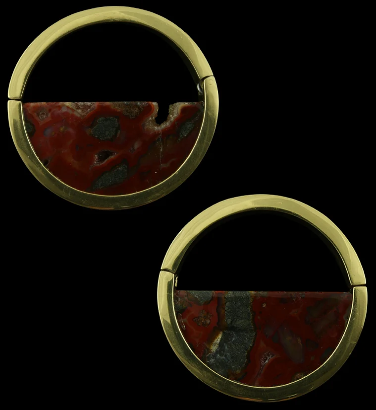 Colure Maligano Jasper Stone Ear Weights