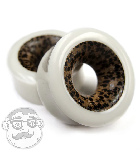 Concave Bone Tunnel Plugs With Coconut Inlay - Image 5