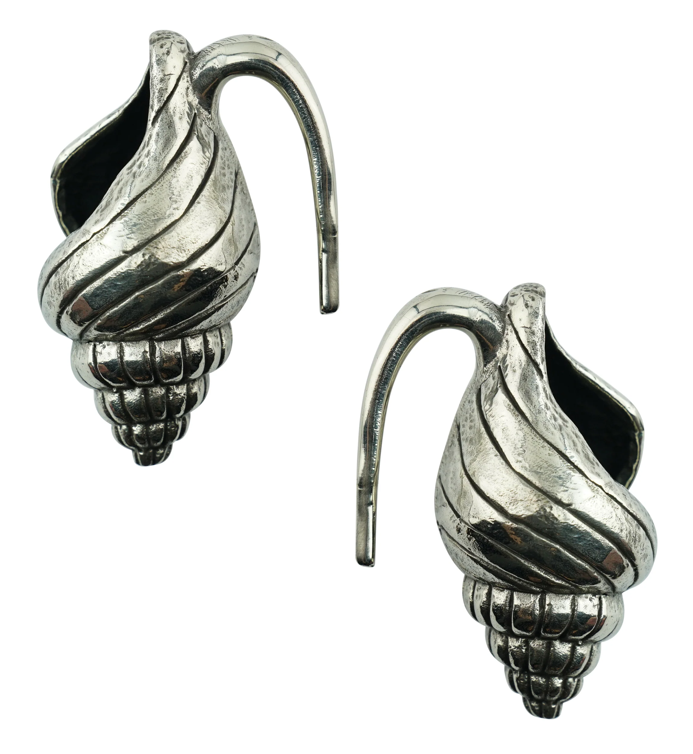 Conch Shell White Brass Ear Weights - Image 5