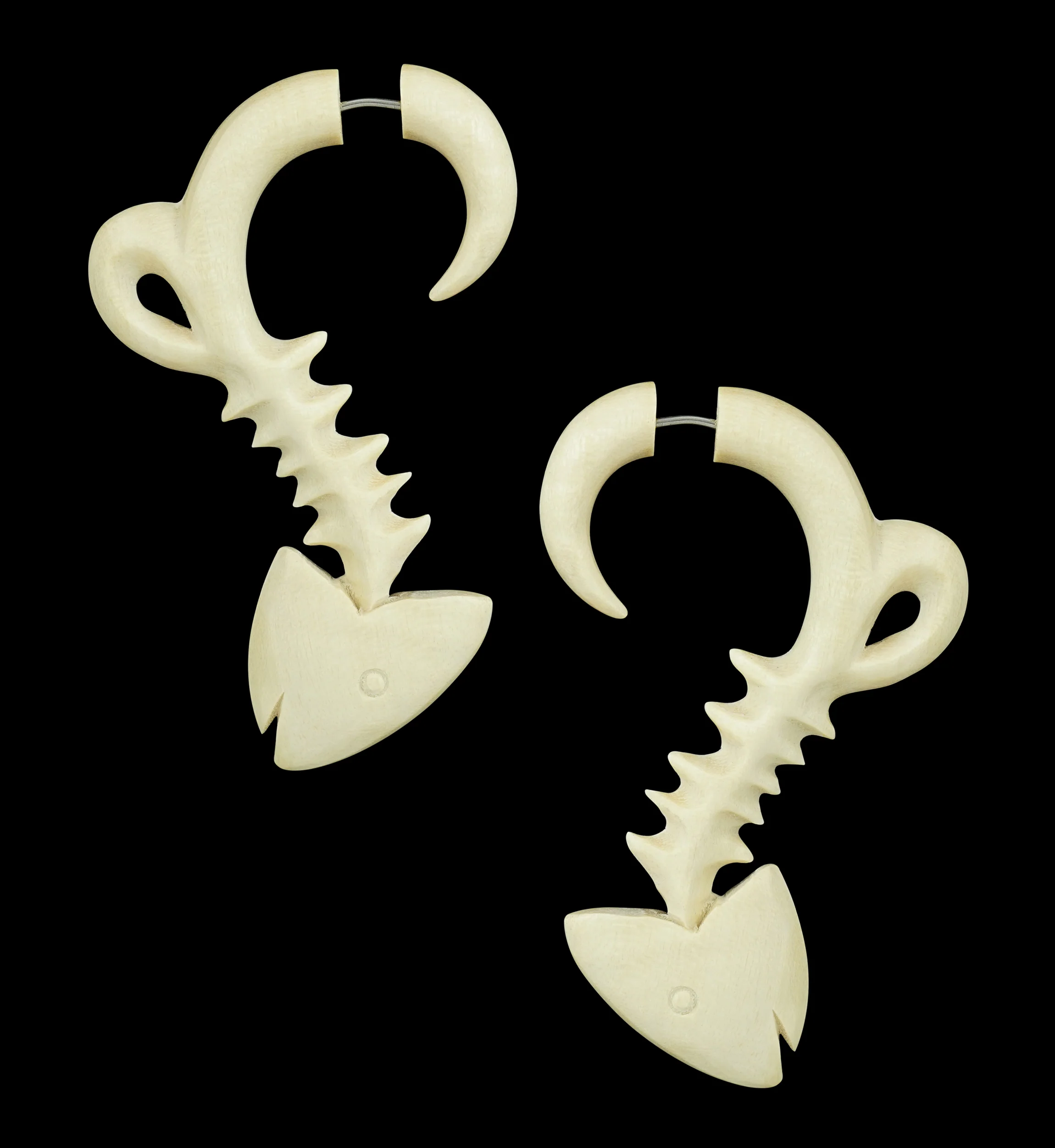 Crocodile Wooden Fish Bone Hangers - Image 7