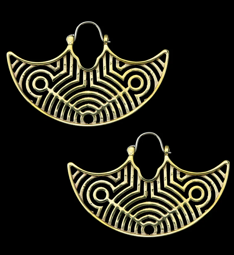 Ecliptic Brass Titanium Hangers / Earrings