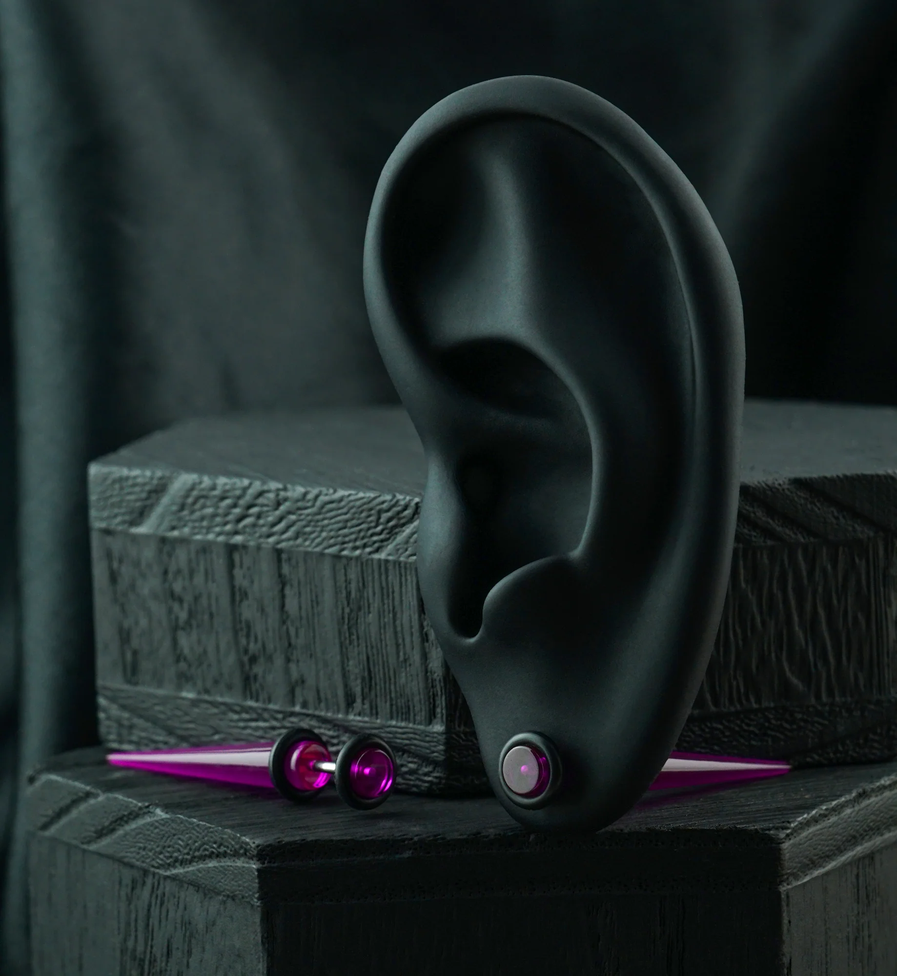 Fake Gauge U.V. Purple Tapers - Image 2