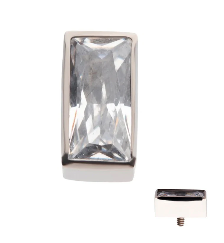 Figure CZ Titanium Internally Threaded Top