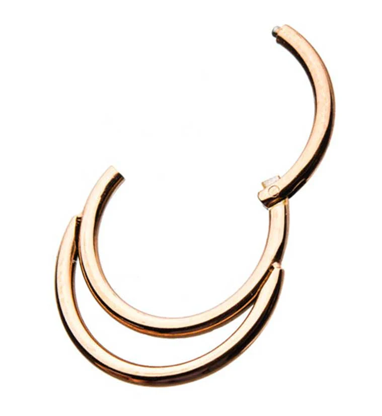 Gold PVD Excel Hinged Segment Ring - Image 2