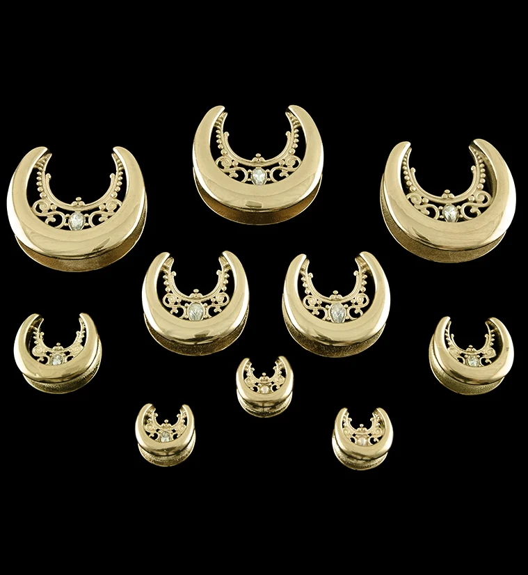 Gold PVD Filigree Stainless Steel Saddles - Image 2