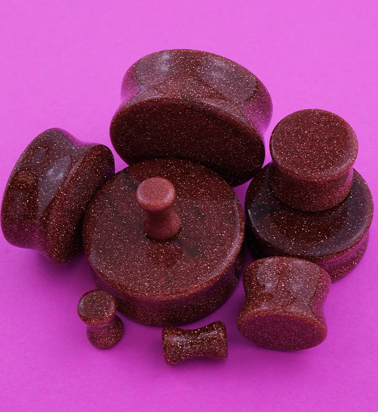 Goldstone Glass Plugs - Image 9