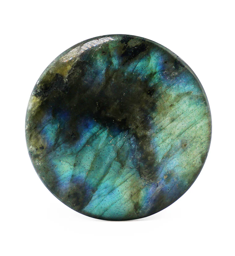 Grade AAA Labradorite Stone Plugs - Image 3