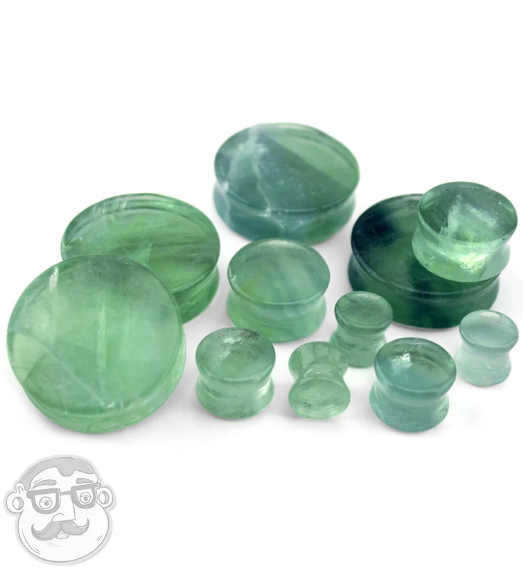 Green Fluorite Stone Plugs - Image 2