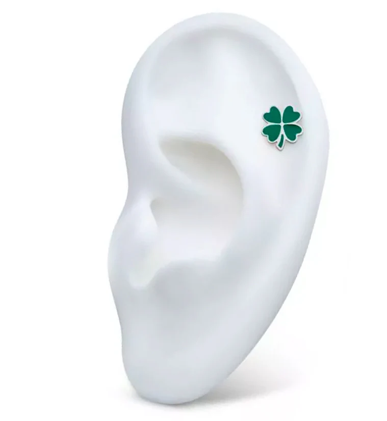 Green Lucky Clover Titanium Internally Threaded Top - Image 3