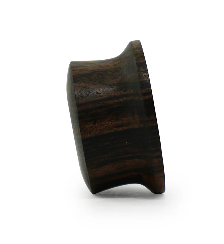 Hammered Areng Wood Mayan Flare Tunnel Plugs - Image 5