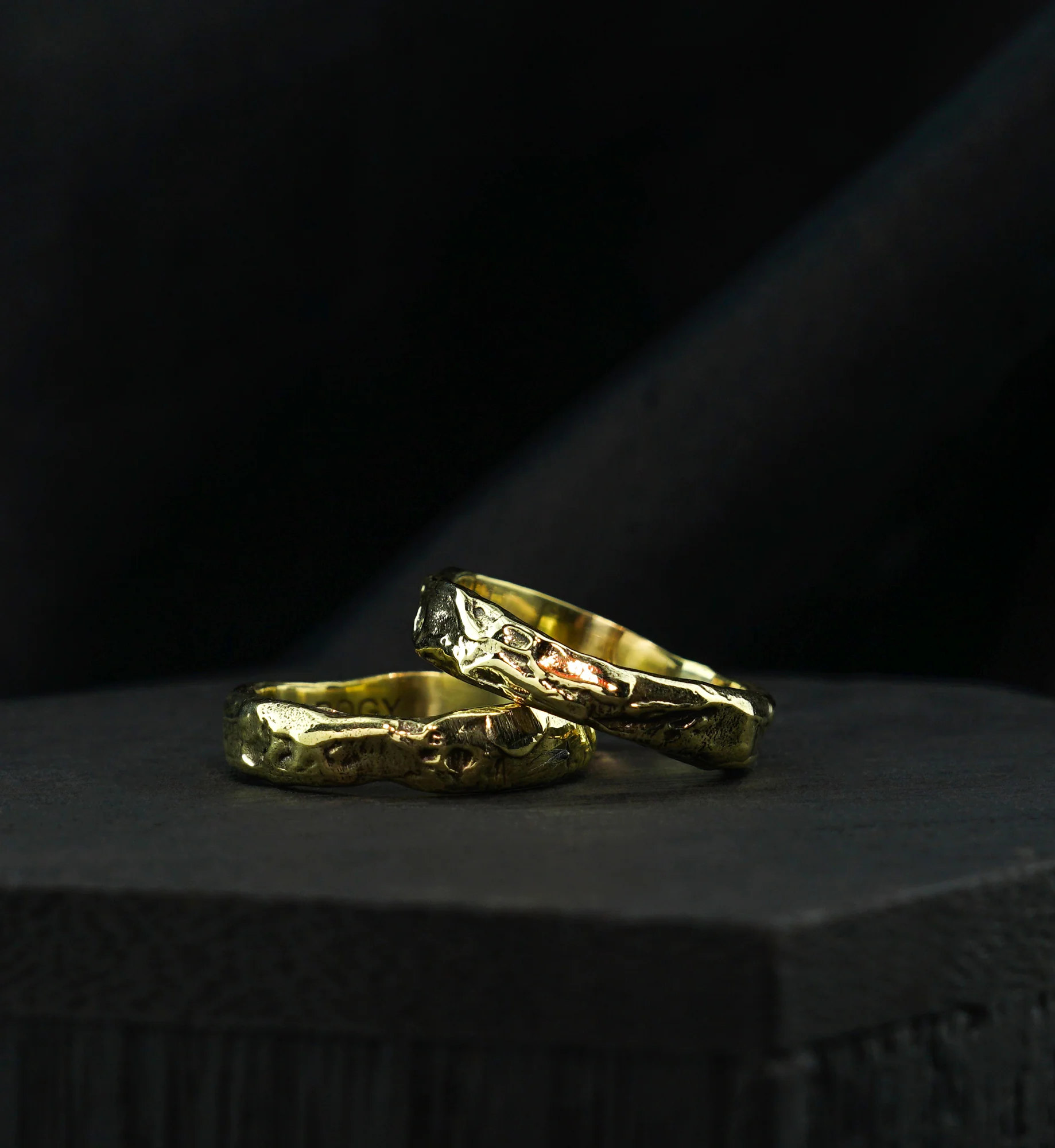 Hammered Brass Ring