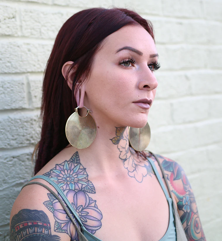 Hypnotic Brass Earrings / Weights - Image 5