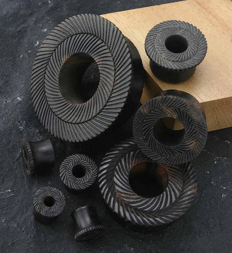 Interlace Areng Wood Mayan Flare Tunnel Plugs - Image 2