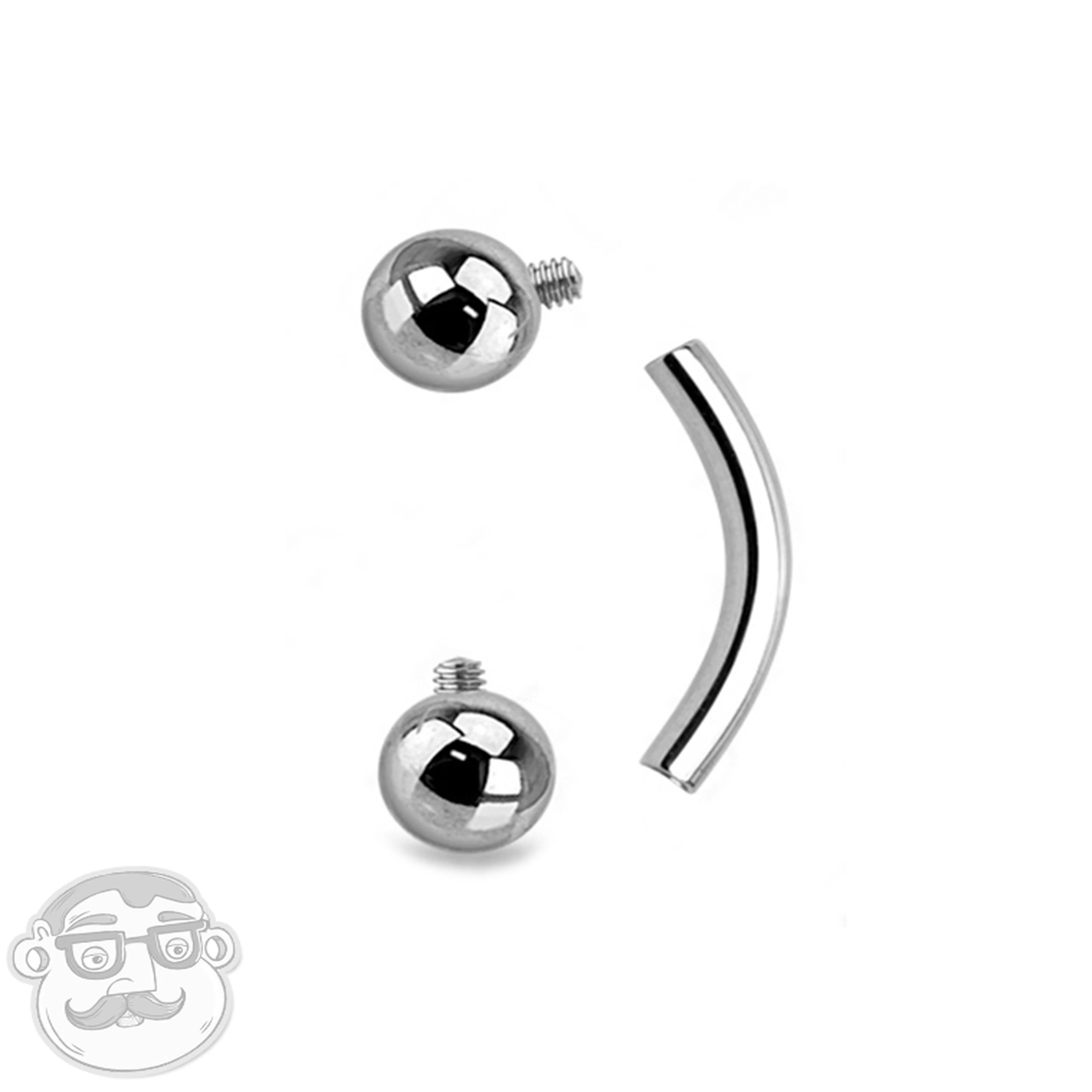 Titanium Curved Internally Threaded Barbell - Image 4