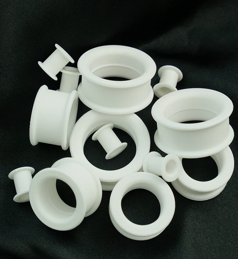 Kaos White Silicone Tunnels - Image 2