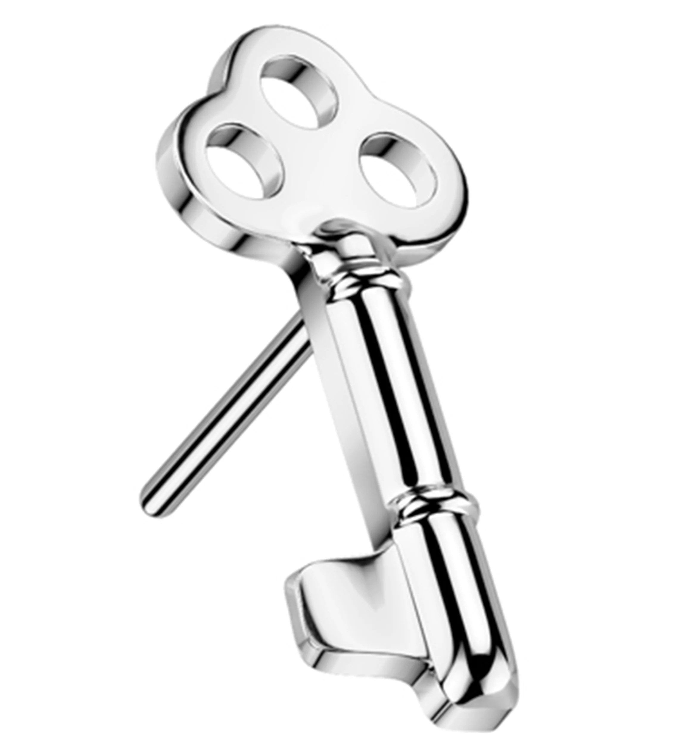 Antique Key Titanium Threadless Top