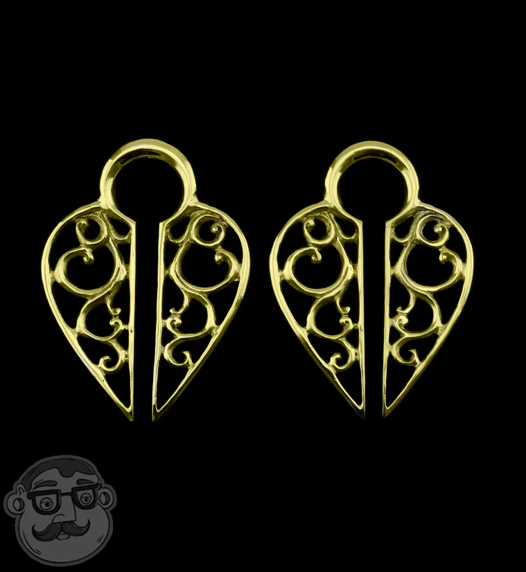 Lacey Brass Ear Weights