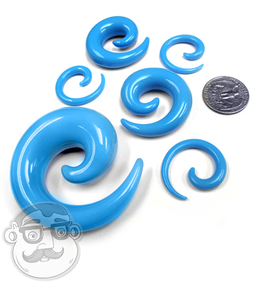 Light Blue Acrylic Spirals - Image 3