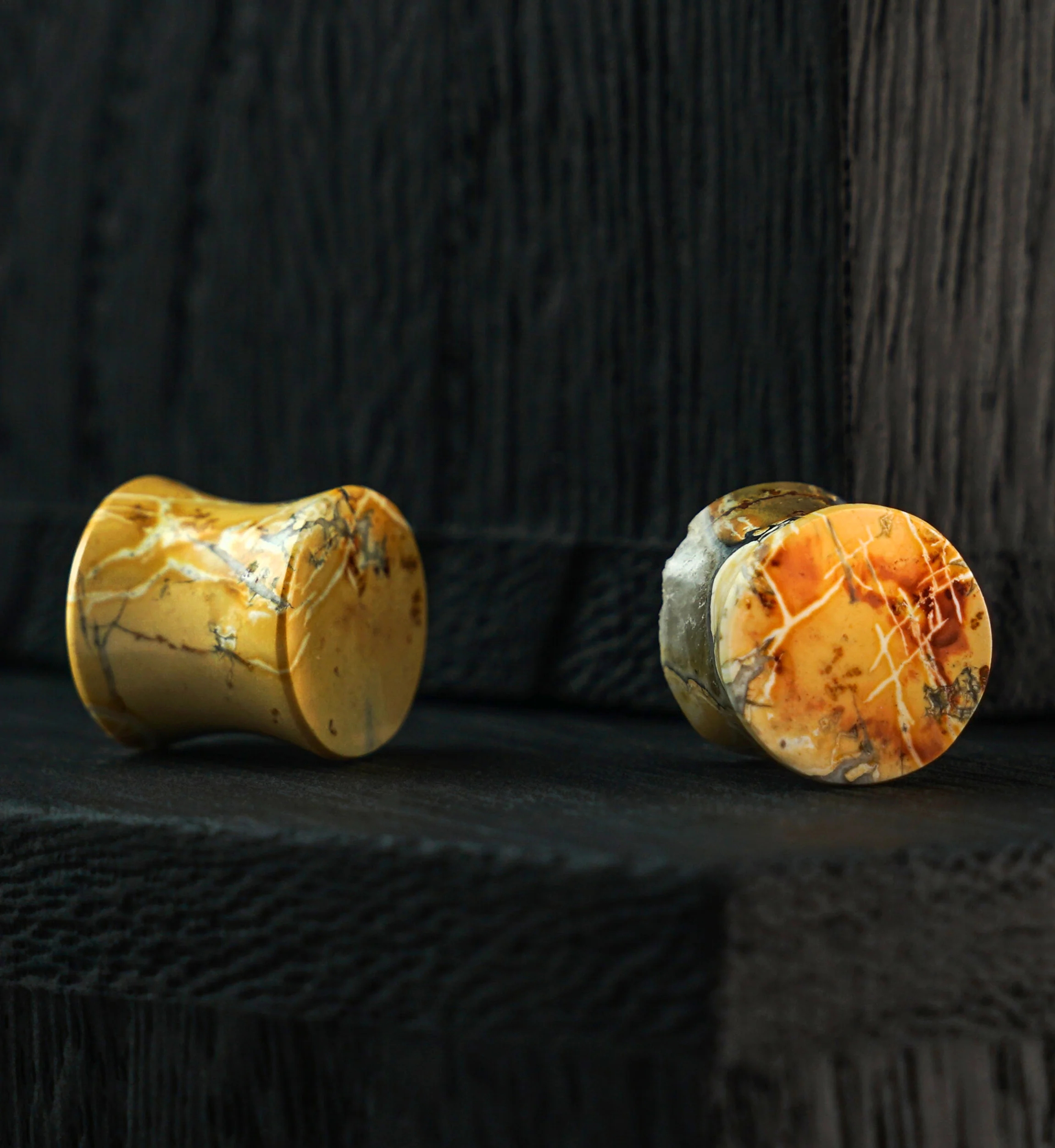Maligano Jasper Stone Plugs (9mm) Version 1 - Image 2