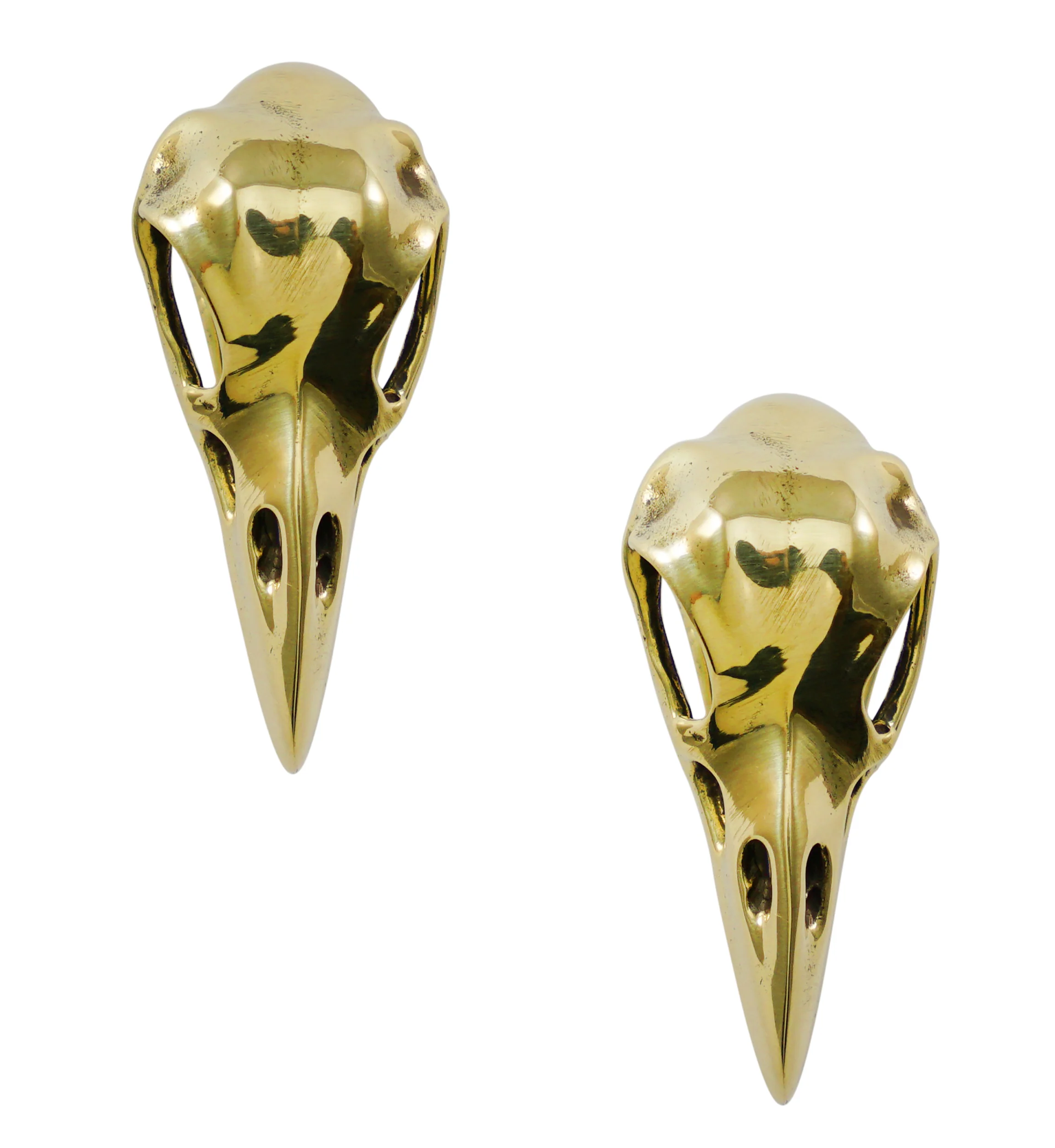 Mini Raven Brass Ear Weights - Image 3