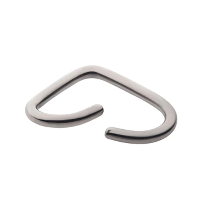 Niobium Heart Seamless Hoop Ring - Image 2